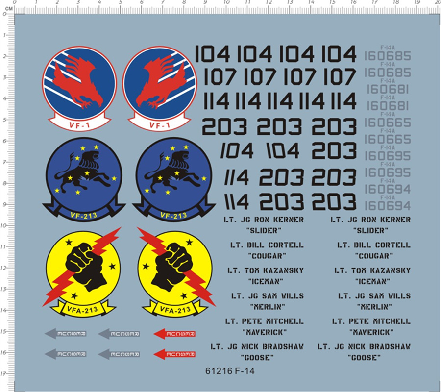 Model Kit History - 1/32 مقياس الولايات المتحدة F-14 VF-1