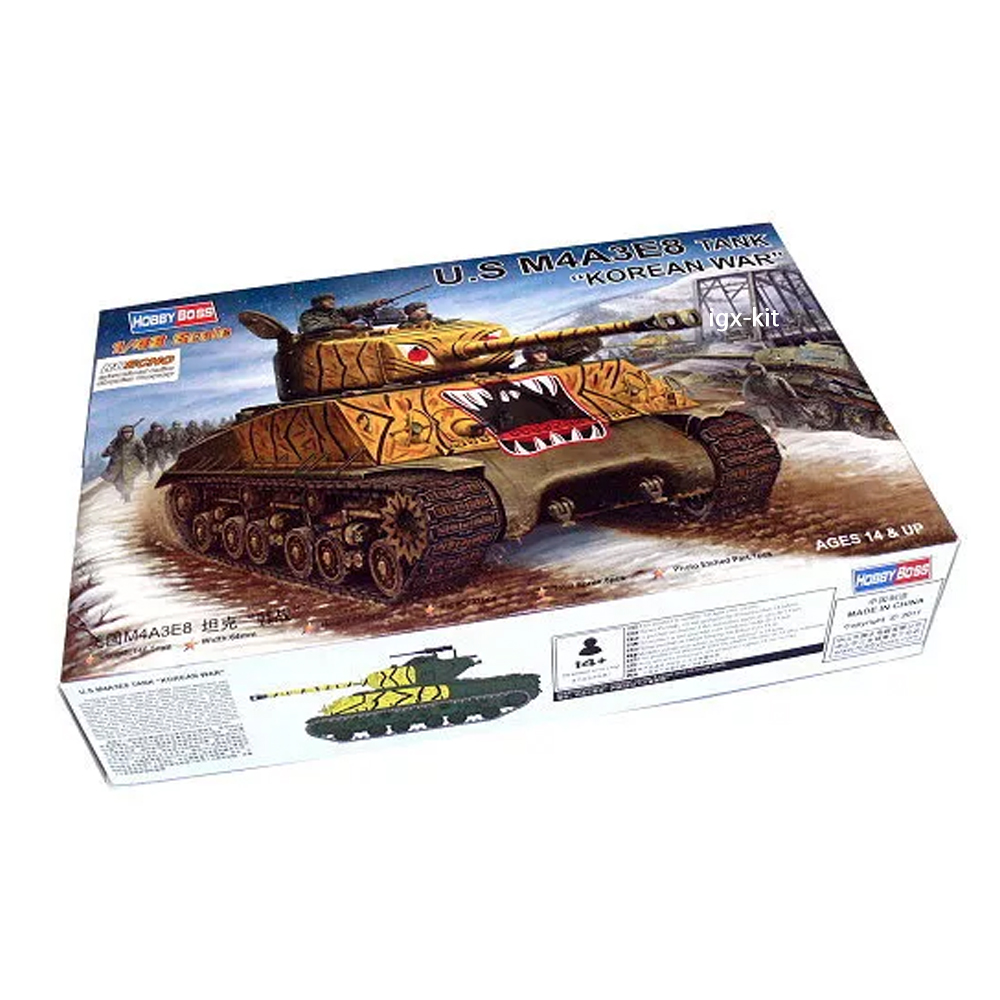 نموذج دبابة M4A3E8 الأمريكية م - مراجعة Model Kit Hobby وسعره