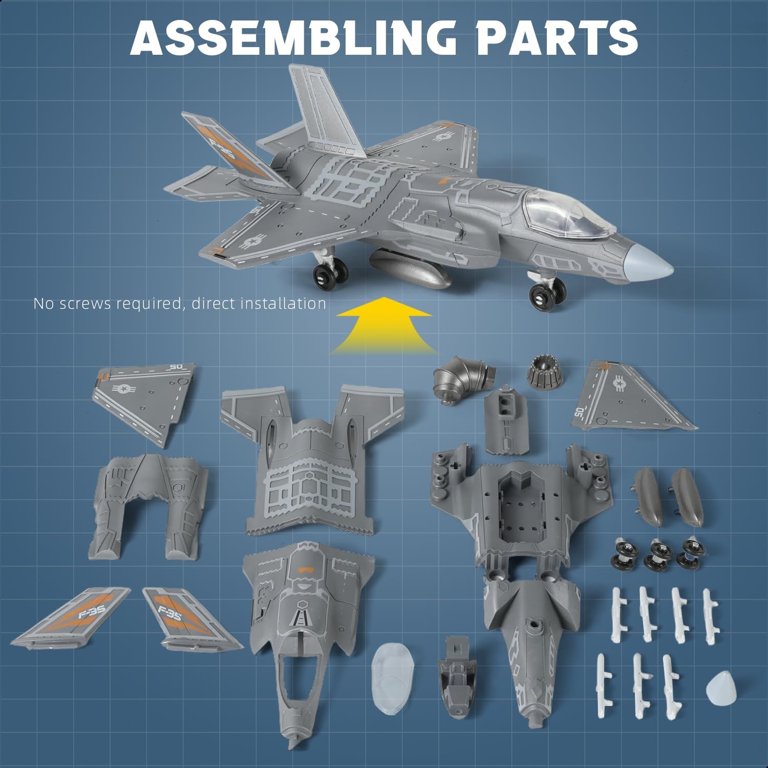 نموذج طائرة مقاتلة F-35 بمقياس - مراجعة Model Kit History وسعره