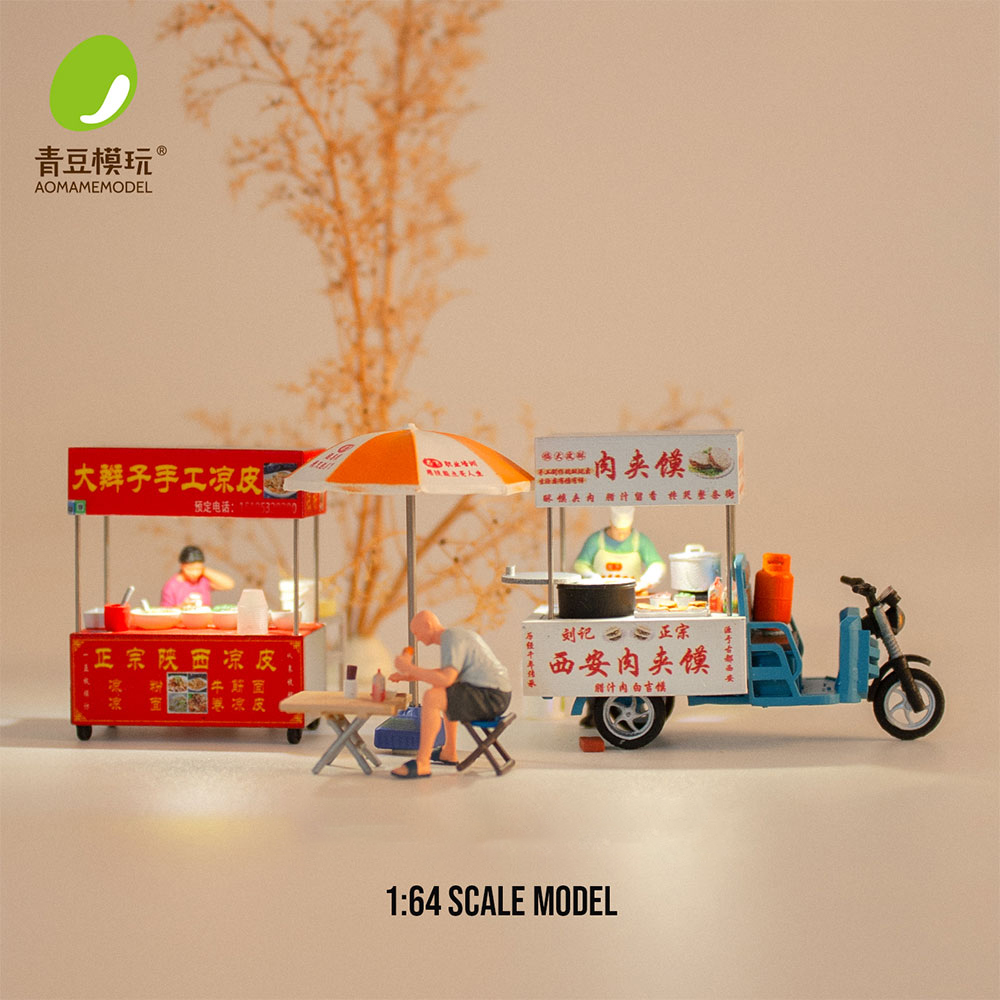نموذج سوق ليلي مصغر بمقياس 1/6 - مراجعة Model Kit Diorama وسعره