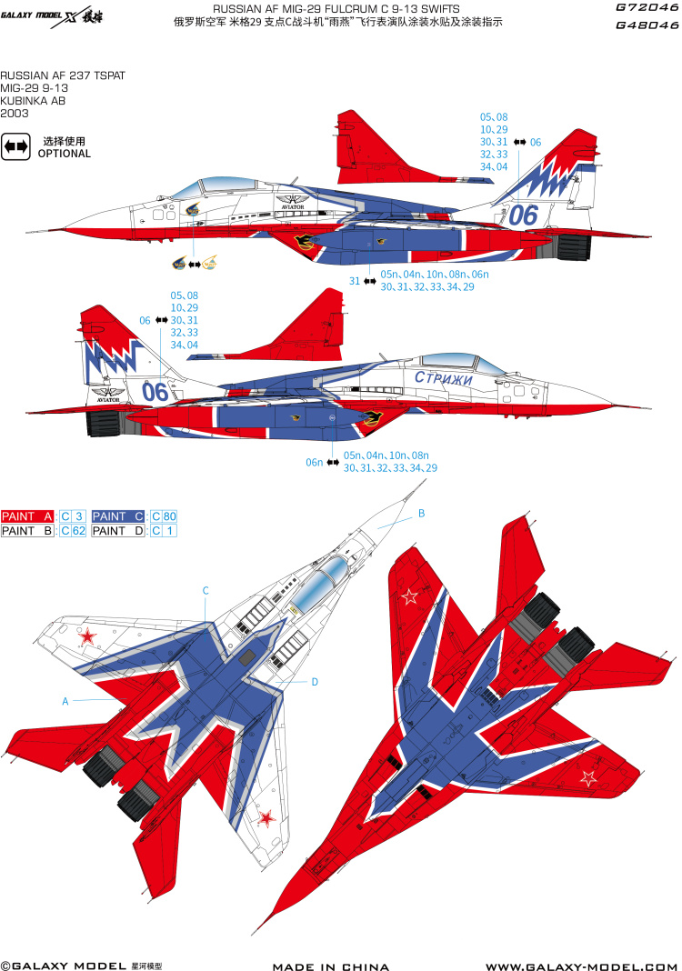 قناع وصائق Swifts لمجموعة مودي - مراجعة Model Kit Zvezda وسعره